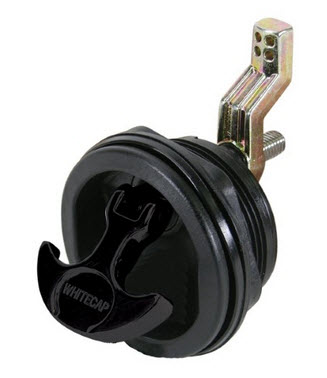T-Handle, Non-Locking, Black Handle/Black Body 3230BC - Whitecap Deck Cabin Hardware - MarineEngine.com