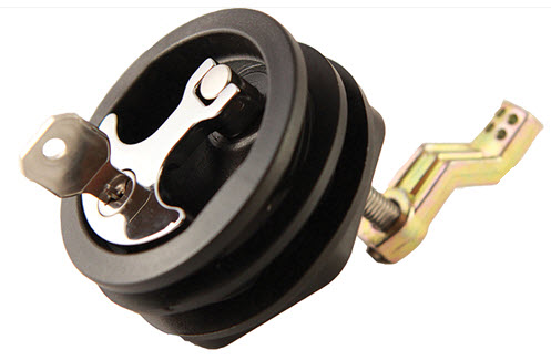 Compression Handle, Locking, Chrome Handle S-1415BC - Whitecap Deck Cabin Hardware - MarineEngine.com