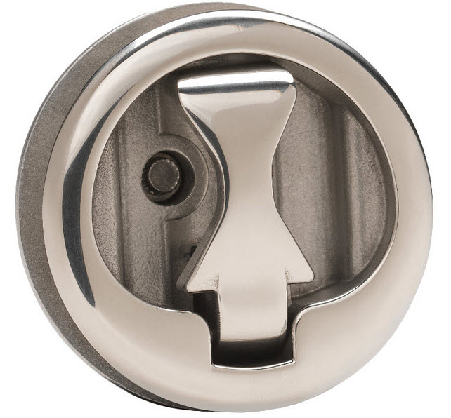 Slam Latch, Non-Locking, Bird-Shape Handle, 2-3/8" 6096C - Whitecap Deck Cabin Hardware - MarineEngine.com