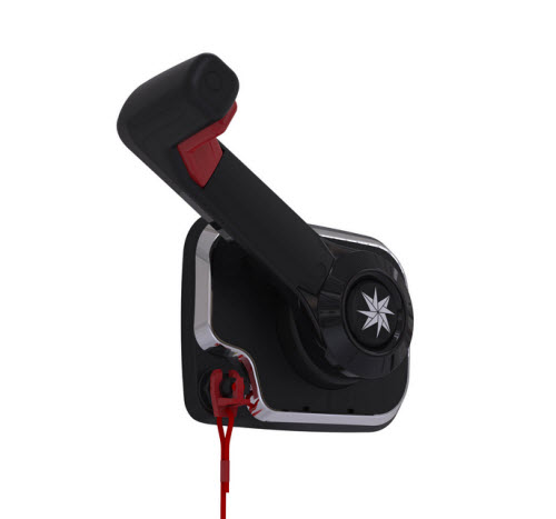 Center Console Control, Black, w/Engine/Trim Switch CHX8851P - SeaStar Solutions Teleflex Marine Control Box - MarineEngine.com