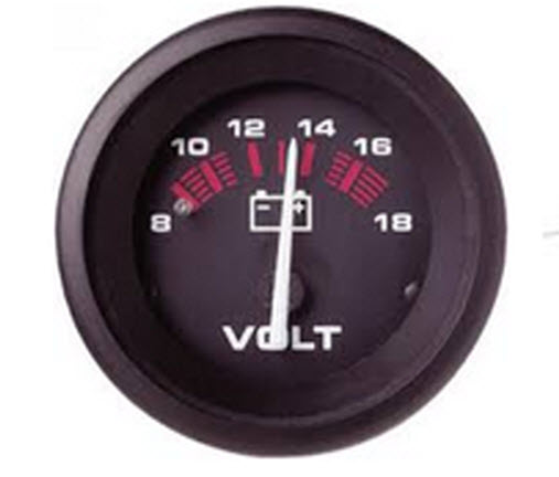 Voltmeter, 8-18 vdc 57901P - SeaStar Solutions Teleflex Marine Gauges and Compasses - MarineEngine.com