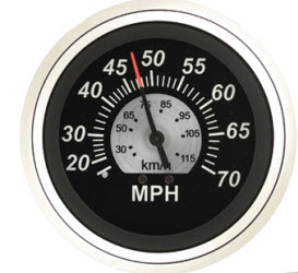 Speedometer, 35MPH, 3" 67283P - SeaStar Solutions Teleflex Marine Gauges and Compasses - MarineEngine.com