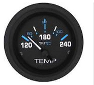 Water Temperature, 120-240°F, Sender Required 68401P - SeaStar Solutions Teleflex Marine Gauges and Compasses - MarineEngine.com