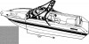 V-HULL RUNABOUT WITH TOWER STYLED-TO-FIT BOAT COVER (Carver Industries)