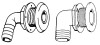 90 THRU HULL CONNECTORS (T-H Marine Supplies)