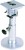 ADJUSTABLE HEIGHT POSITIVE PIN LOCK SEAT BASE - RIBBED SERIES