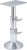 TWO STAGE GAS RISE YACHT TABLE PEDESTAL - ADJUSTABLE 4.0 COMMANDER SERIES