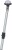 PERKO REDUCED GLARE DESIGN WHITE ALL-ROUND LIGHT POLE ONLY - 5� RAKE
