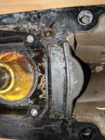 Barnacles inside of lower unit. Okay they were in there? How to remove