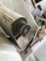 hub upon which the starboard transom clamp rides with borken stud still embeded.jpg