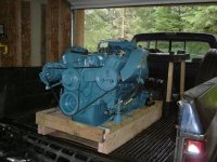 New engine and transmissiont on the way to the boat2 2007.jpg