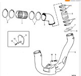 mercruiser exhaust yoke pipe #8M0115149.JPG