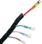 452751 - 3/4  Black Spiral Wrap - 10'