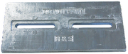 Bsm12x6x12s - Zinc Plate 1/2x6x12 W/slots