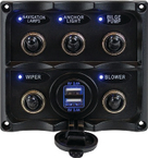 424617-1 - Nylon Switch Panel - Ip68 5 Toggles W/le
