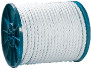 40790 - Twist Nyln Rope-wht-1/4 X 600