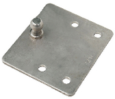1886 - Flat Mount Bracket W/bs Ss 1pr/pk
