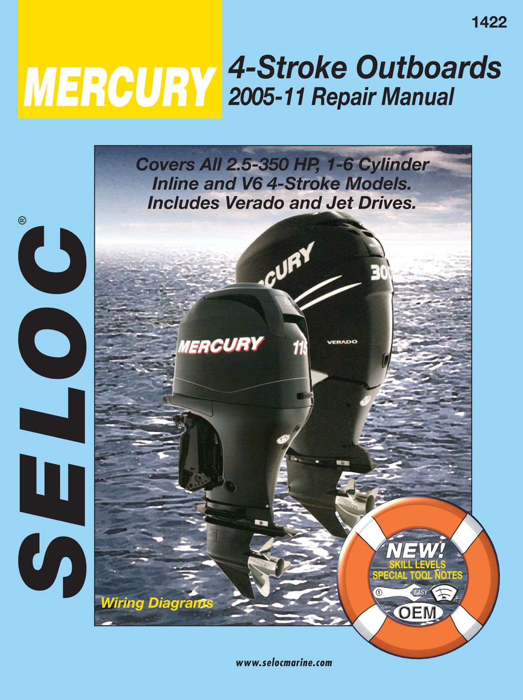 Seloc repair manual for Mercury 4-Stroke Outboards 2005-2011 models