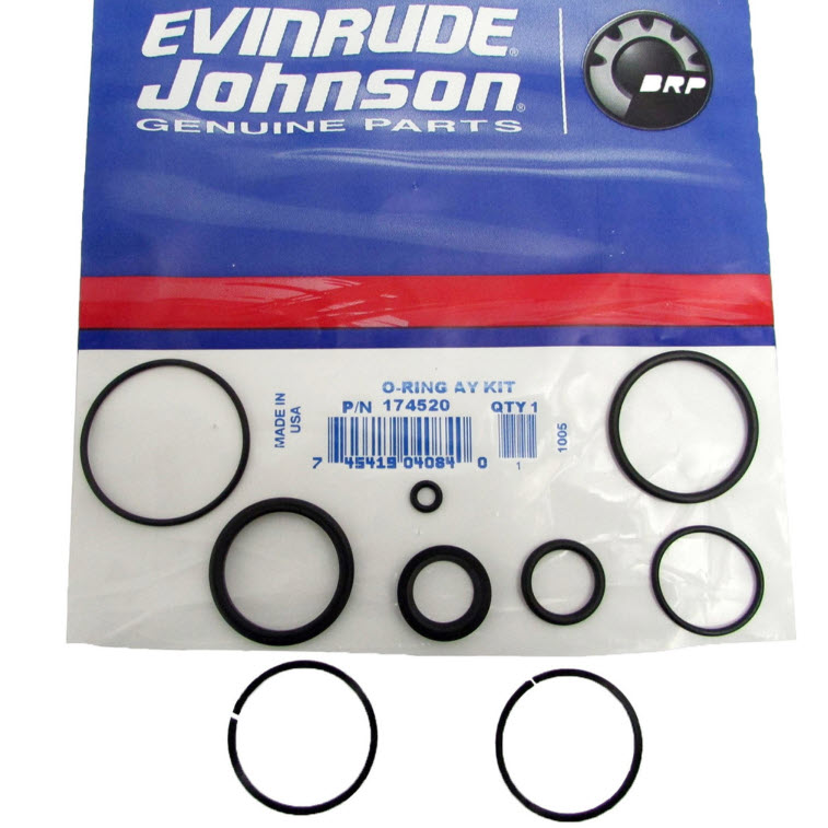 Evinrude Johnson OMC 0174520 - O-ring Kit - 1.5 Inch End Cap (174520)
