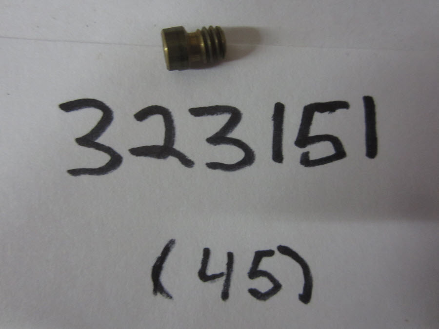 Evinrude Johnson OMC 0323151 - Orifice Plug, Number 45 (323151)