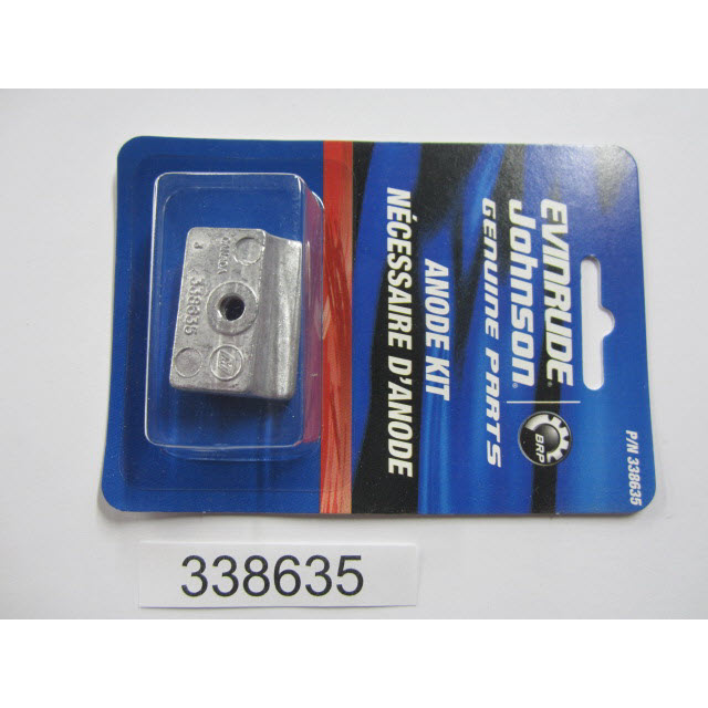 Evinrude Johnson OMC 0338635 - Anode, Aluminum (338635)