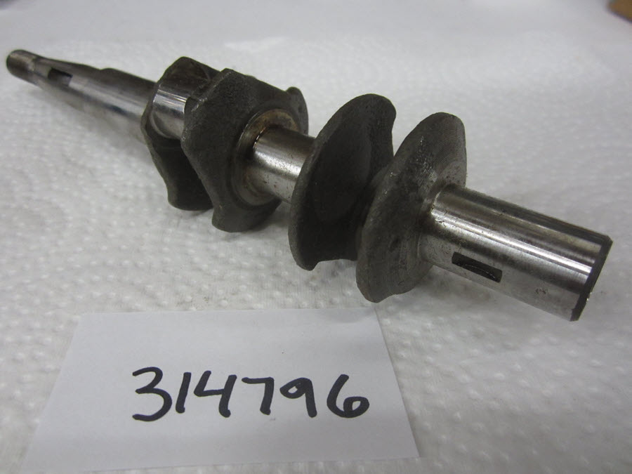 Evinrude Johnson OMC 0314796 - CrankShaft, 4HP, NLA (314796)