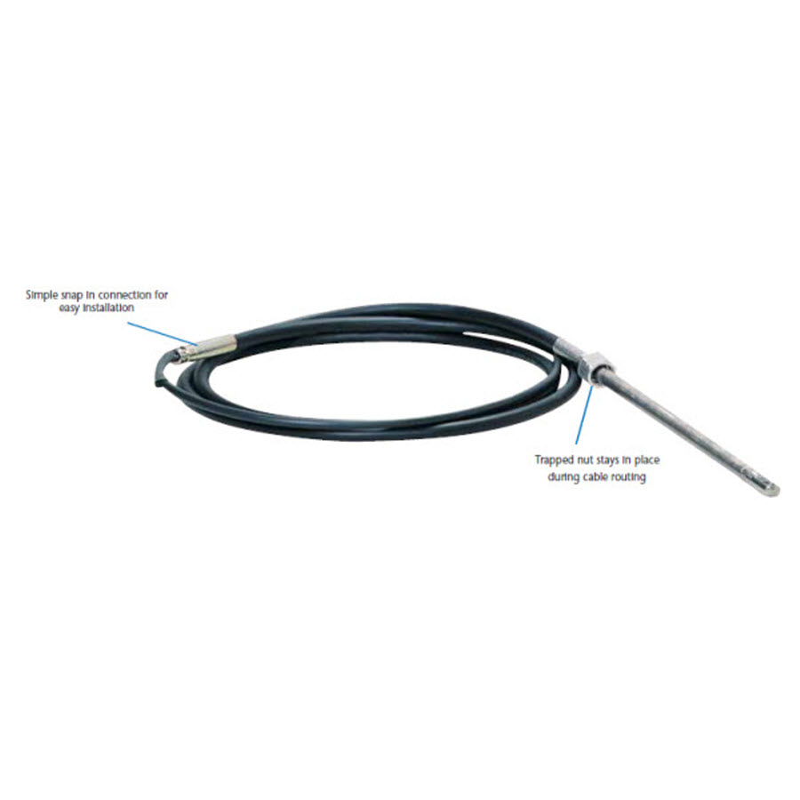 SeaStar Solutions SSC6207 - 7' Safe-T QC Steering Cable - Special Order - No Returns