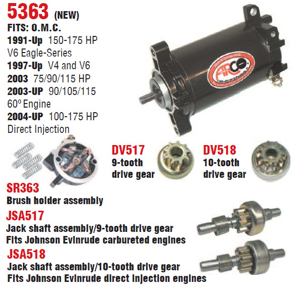 Arco Marine 5363 - Starter, 586287
