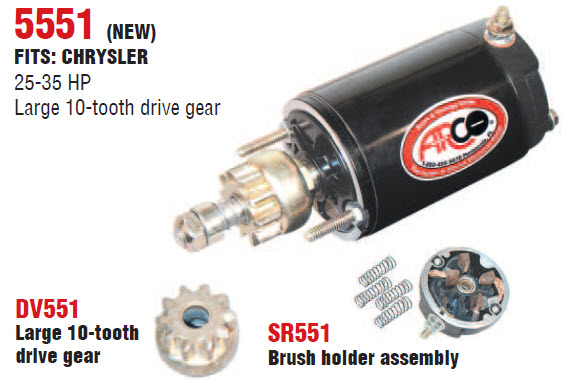 Arco Marine 5551 - Starter, 50-803900T