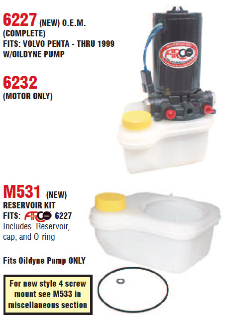 Arco Marine 6227 - Trim Motor, 854346-4