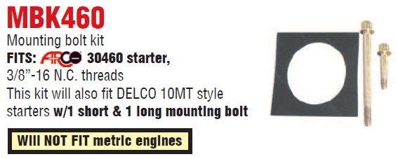 Arco Marine MBK460 - Mounting Bolt Kit