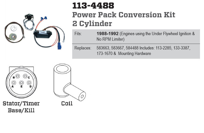 CDI Electronics 113-4488 - Power Pack CD2 Usl (no Limit)