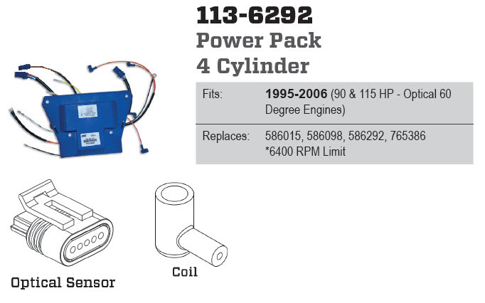 CDI Electronics 113-6292 - Power Pack, 586292