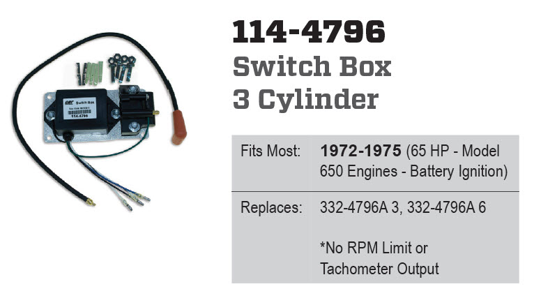 CDI Electronics 114-4796 - Switch Box, 332-4796A3 and A6