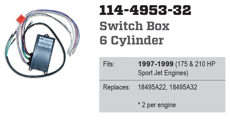 CDI Electronics 114-4953-32 - Switch Box, 18495A22, A32