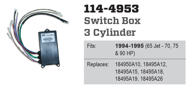 CDI Electronics 114-4953 - Switch Box, 18495A10, 12, 19