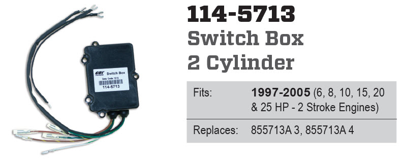 CDI Electronics 114-5713 - Switch Box, 855713A3, A4