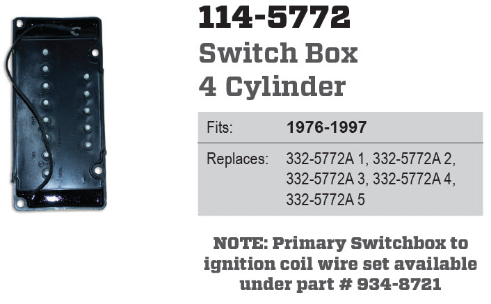 CDI Electronics 114-5772 - Switch Box
