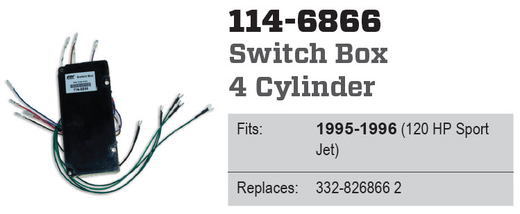 CDI Electronics 114-6866 - Switch Box Mercury Mariner
