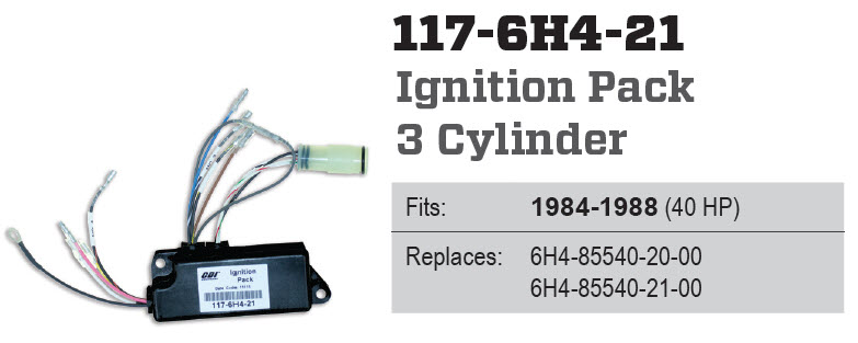 CDI Electronics 117-6H4-21 - Yamaha Ignition Pack