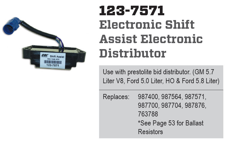 CDI Electronics 123-7571 - Shift Assist, 987571, 987564