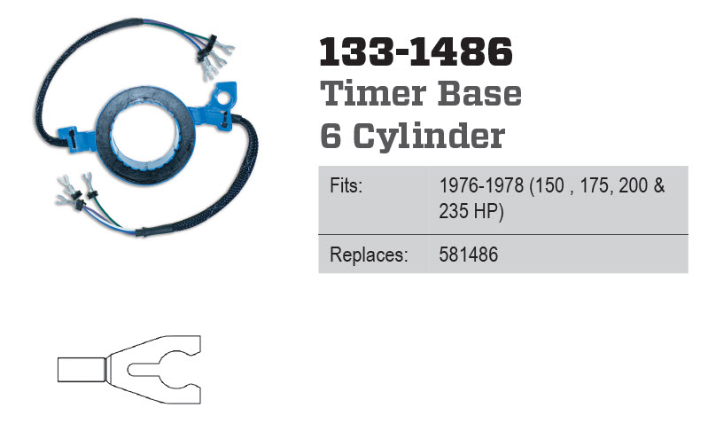CDI Electronics 133-1486 - Timer Base, 581486