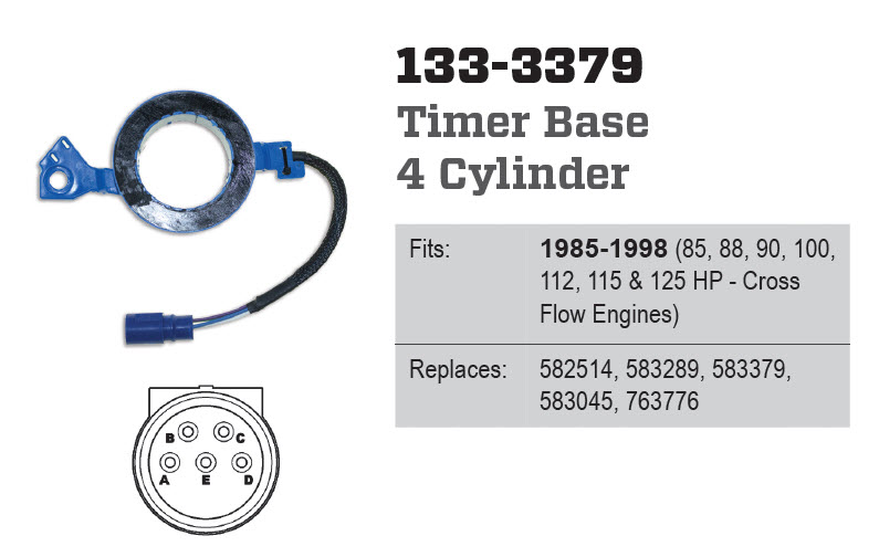 CDI Electronics 133-3379 - Timer Base, 583379