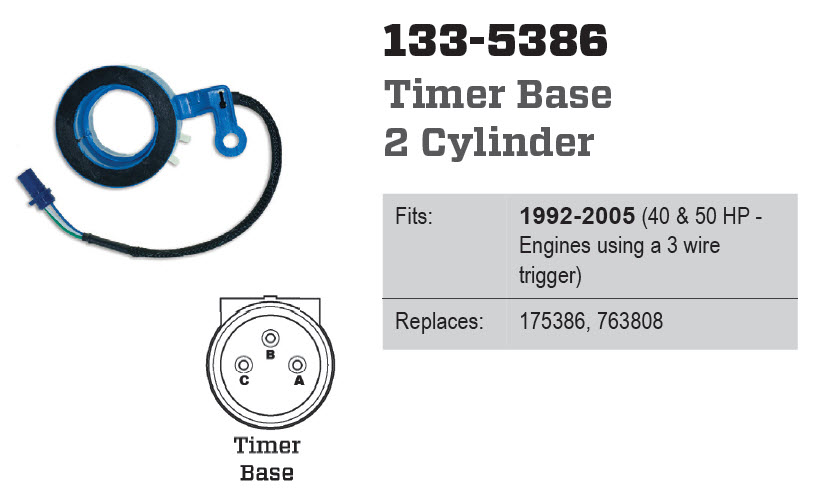 CDI Electronics 133-5386 - OMC Timer Base