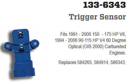 CDI Electronics 133-6343 - Sensor, 586343