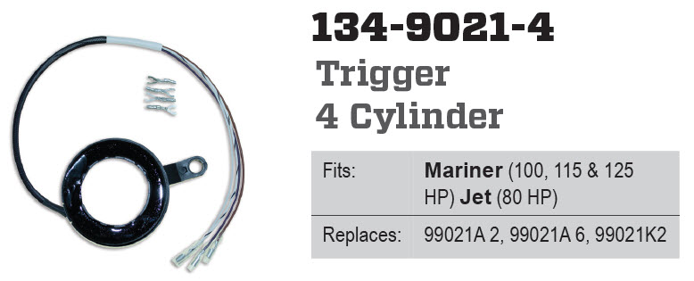 CDI Electronics 134-9021-4 - Mercury Trigger, 4 Cylinder,