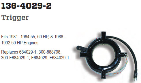 CDI Electronics 136-4029-2 - 2 Cylinder Sensor, 300-888798