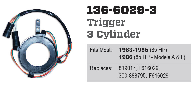 CDI Electronics 136-6029-3 - 3 Cylinder Sensor, 300-888795