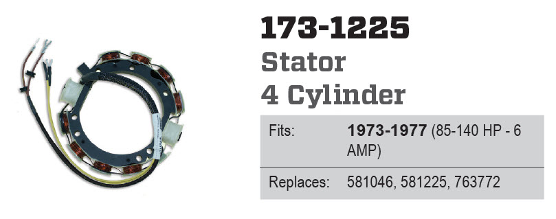 CDI Electronics 173-1225 - Stator, 581225