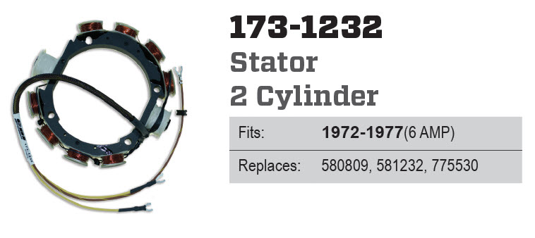 CDI Electronics 173-1232 - Stator, 581232, 775530